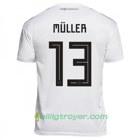 Billige Fotballdrakter Tyskland Muller 13 VM 2018 Hjemmedraktsett